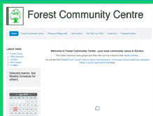 Tablet Screenshot of forestcommunitycentre.co.uk
